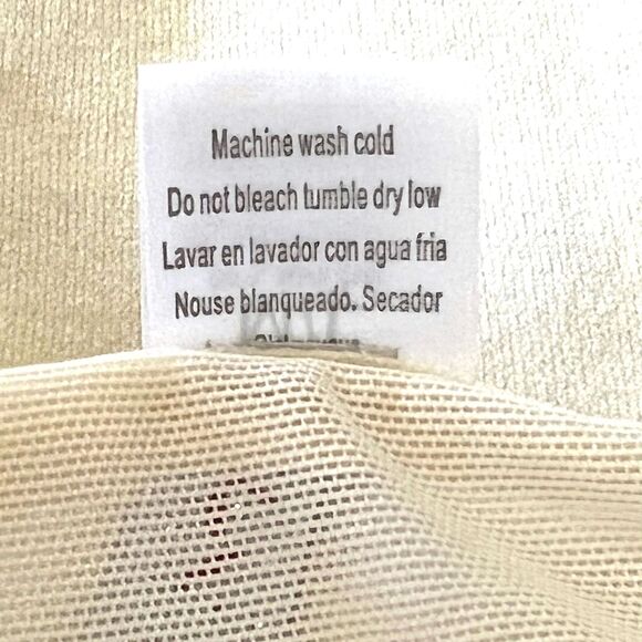 Cream Bodycon Dress with Mesh Insets Medium - Picture 8 of 8